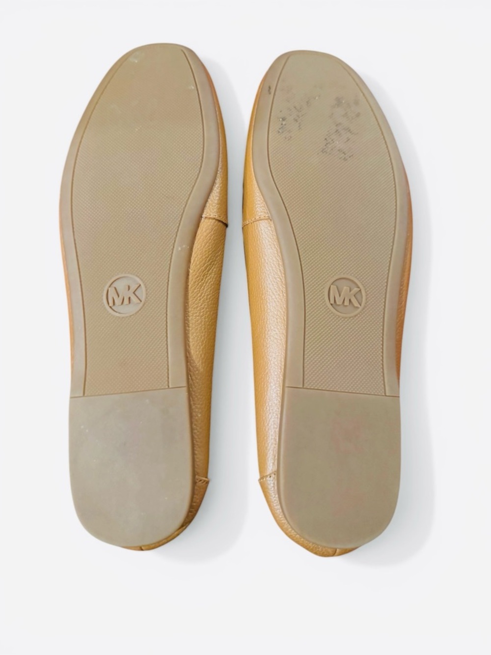 Michael Kors May Tan Leather Gold Logo Moccasins - Picture 9 of 9